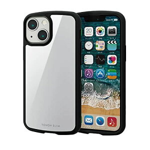 エレコム iPhone 13 mini ハイブリッドケース 耐衝撃 TOUGH SLIM LITE ホワイト PM-A21ATSLWH