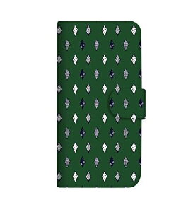 OPPO Reno3 A CPH2013 ケース 手帳型 ダイヤ柄 手描き グリーン (495) SC-2382-GR/CPH2013