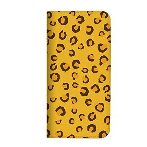 arrows Be4 F-41A ケース 手帳型 ベルトなし ヒョウ柄 ゴールド (494) NB-0053-GD/F-41A