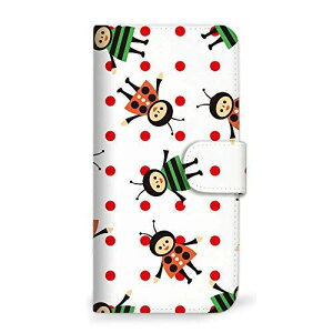 OPPO Reno3 A CPH2013 ケース 手帳型 てんとうむし レッド (495) SC-0116-RD/CPH2013