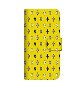 OPPO Reno3 A CPH2013 ケース 手帳型 ダイヤ柄 手描き イエロー (495) SC-2382-YE/CPH2013