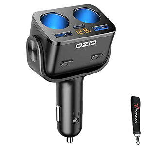 Zukida 90W ԍڏ[d PD18W QC 3.0 USB PD|[g 2A 3|[gt fAJ[ Ԃ̏[d USB[dRZgA_v^[ DC12/24V ubN