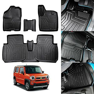 Cartist スズキ 新型 ハスラー MR52S MR92S型 フロアマット 立体カーマット 車用 3Dフロアマット 立体構造 Suzuki hustler 2020年1月〜 車種専用設計 防水 滑り防止 耐汚れ ...