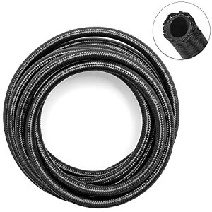 Shineyoo AN6 ナイロン ホースメッシュ ホース 燃料ホース 3層構造 耐圧 耐熱 耐油 耐腐食性 車用オイルクーラー オイル 燃料 ガソリンホース フューエルホース 長さ3M AN6 ナイロン ホース3M