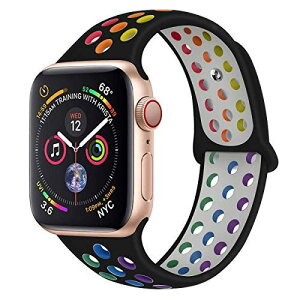 Ankersaila �o���h �Ή� iWatch,�A�b�v���E�H�b�` �p�X�|�[�c�^�V���R�������o���h Compatible with iWatch Series 7/6/5/4/3/2/1/SE 38mm/40mm/41mm ��/�}���`�J���[