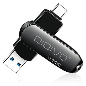 DIDIVO 128GB USB[ 2in1^CvC tbVhCu X}z/^ubg/PCΉ X}zp USB eʕs ʑ}X}z[ USB3.0 f[^` {fB[ Black