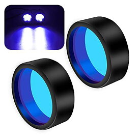 X-STYLE LED作業灯向け（60W/90W対応）専用カバー PCレンズ 丸形 青 2個セット (ブルー)