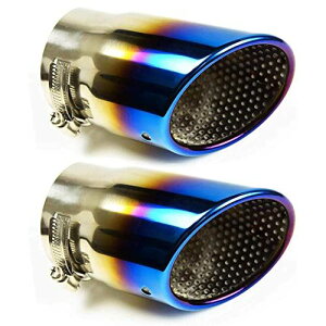 マツダ CX-5 KF系 CX-3 アテンザ GJ GH系 マフラーカッター スラッシュカット チタン焼き シングルタイプ カスタム 外装パーツ ステンレス アクセサリー 2本