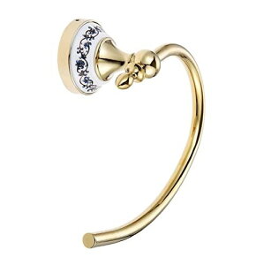 タオルリング タオル掛け アンティーク タオルハンガー ステンレス トイレ バスルームアクセサリー 洗面所 キッチン 浴室 壁掛け ゴールド