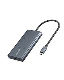 Anker PowerExpand 6-in-1 USB-C 10Gbps ハブ 4K HDMIポート 100W USB Power Delivery対応 USB-Cポート 10Gbps 高速データ転送 USB-Cポート ...