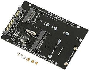SATA M.2 NGFF SSD & mSATA SSD �� 2.5 �C���` SATA 3.0 �ϊ� �A�_�v�^�[ 2 in 1 Combo M.2 NGFF & mSATA SSD to SATA 3.0