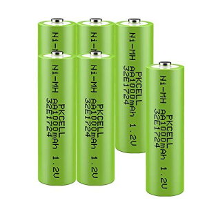 �P3�`�[�d�d�r AA 1000mAh �j�b�P�����f�d�r 1.2V �\�[���[���C�g�p 6�{ PKCELL ���z�M���p