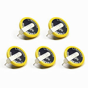 5PCS EEMB LIR2032H �񎟓d�r �[�d�d�r 70mah 3.7V ���`�E���C�I�� �R�C���^ �{�^���d�r �^�u�t��(LIR2032H-VBY2)