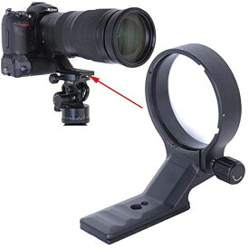 iShoot CNC航空アルミニウムのレンズサポート襟、三脚マウントリング、リング式三脚座, Nikon AF-S 200-500mm f/5.6E ED AF-S VR Zoom NIKKOR ...