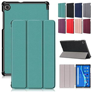 Duanr Lenovo Tab M10 HD (2nd Gen) ZA6W0003JP 10.1�C���` ��p�P�[�X �J�o�[ �X�^���h�@�\ �O�܂� �܂��� �Ռ��z�� �ϏՌ� �^�u���b�g�P�[�X �O���[��