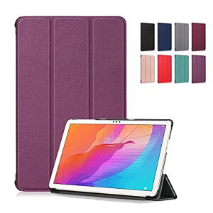HUAWEI MatePad T10 AGR-W09 9.7�C���`/HUAWEI MatePad T10s AGS3-W09 10.1�C���` �P�[�X�J�o�[ ���^ �X�^���h�@�\�t�� �O�� �}�O�l�b�g�y�� �ϏՌ� �p�[�v��