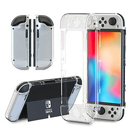 Switch OLED保護ケース Switch OLEDハードコンソールケース TPU Joy Conカバー - Switch OLEDアクセサリー クリア