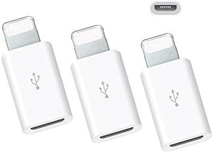 y3ZbgzMicro USB to Lightning ϊA_v^ }[dƃf[^` ~jTCY }CNUSB ϊpA_v^[ iPhone 12/11Pro MAX / 11Pro / 11 / 