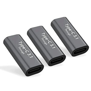 �y3�� �Z�b�g�zUSB Type C �ϊ� �A�_�v�^�i���X to ���X�j USB3.1 gen2 100W�}���[�d�{10Gbps �����f�[�^�]�� USB C ���p�A�_�v�^ �^�C�vC �����R�l�N�^ �����R�[�h