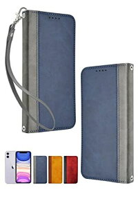 �V�Y�J�E�B��(shizukawill) iPhone11 �蒠�^ �P�[�X �J�o�[ �o�C�J���[ �X�}�z�P�[�X Navy Gray �l�C�r�[×�O���[�F Navy × Gray