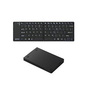iBUFFALO Bluetooth3.0�Ή� �܂肽���݃L�[�{�[�h �P�[�X�t�� �u���b�N �yPlayStation4,PS4 ����m�F�ρz BSKBB15BK