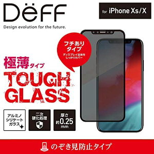 DeffifB[tj TOUGH GLASS for iPhone XS ^tKX iPhone XS 2018 p t` 񎟍dKXgp fBXvCیKX (̂h~)