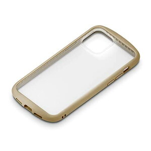 Premium Style iPhone12 ProMax�p�K���X�^�t�P�[�X ���E���h�^�C�v �x�[�W�� PG-20HGT02BE