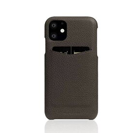 SLG Design iPhone 12 mini レザー ケース [ フルグレイン シボ加工 本革 背面 ポケット カード 収納 Qi充電 ワイヤレス充電 アイフォン 12 ミニ カバー ] Full Grain Leather Back Case SD19711i12(ブラウンクリーム)