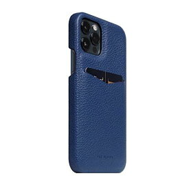 SLG Design iPhone 12 ケース 12 Pro レザー ケース [ フルグレイン シボ加工 本革 背面 ポケット カード 収納 Qi充電 ワイヤレス充電 アイフォン 12 プロ カバー ] Full Grain Leather Back Case SD19739i12P(ネイビーブルー) iPhone 12 / 12 Pro