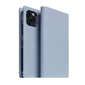 SLG Design iPhone 12 Pro Max レザー ケース 手帳型 [ フルグレイン シボ加工 本革 カード収納 Qi充電 ワイヤレス充電 アイフォン 12 プロ マックス カバー ] Full Grain Leather Case SD19755i12PM(パウダーブルー)