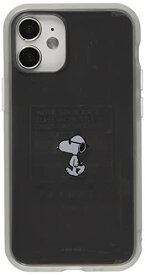グルマンディーズ ピーナッツ IIIIfit Clear iPhone12 mini(5.4インチ)対応 ケース ジョー・クール SNG-510B ブラック
