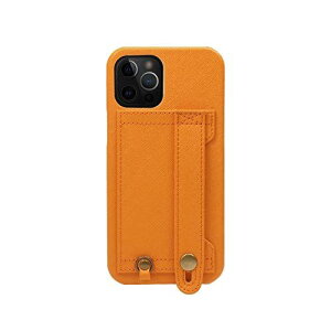 [HANATORA] iPhone12 Pro Max �P�[�X Handy �n�[�h�P�[�X PU���U�[ �����h�~ �ϏՌ� �X�^���h�@�\ �n���f�B�x���g �n���h���C�h �X�g���b�v�z�[�� �X�g���b�v�����O �J�[�h�|�P�b�g ��F �I�����W H6-12P