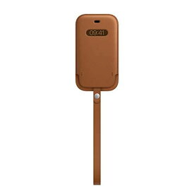 iPhone 12 mini Leather Sleeve with MagSafe - Saddle Brown