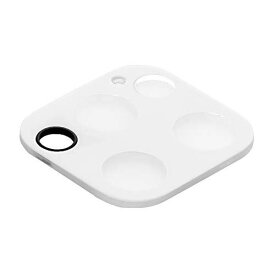 オウルテック iPhone 12 Pro カメラレンズ用 レンズプロテクター 全面保護 ガラス フラッシュライト撮影対応 ホワイト OWL-CLGIC61P-WH