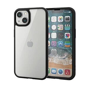�G���R�� iPhone 13/�n�C�u���b�h�P�[�X/TOUGH SLIM/360�x�ی�/�u���b�N