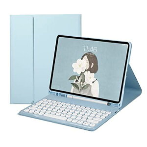 iPad Pro12.9 Bluetooth�L�[�{�[�h�P�[�X �E���� iPad Pro12.9 2021��ܑ�/2020��l��/2018��O�� ���p�P�[�X�L�[�{�[�h �ی^�L�[ �X�^���h�@�\ �y���V�����[ iPad Pro12.9 2021/2020/2018 �u���[