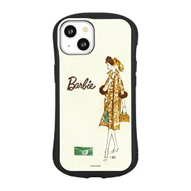 グルマンディーズ Barbie iPhone13 対応 ハイブリッドガラスケース ファッション BAR-25A