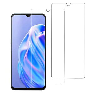 【2枚セット】 OPPO Reno3 A 用 ガラスフィルム 強化ガラス 液晶保護 フィルム 【気泡ゼロ/貼り付け簡単/高透過率/指紋防止/硬度9H】 HD
