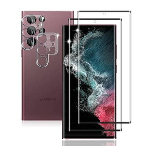 �y4���Z�b�g�z �p Galaxy S22 Ultra docomo/au �K���X�t�B���� 2���t�B����+2���J�����ی�t�B�����Z�b�g�y �w��F�ؑΉ� ���{�Ɏq�f�� �z �Ή� Galaxy S22 Ultra 5G ...