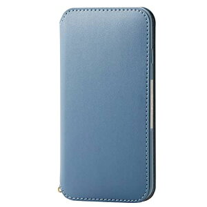エレコム iPhone SE (第2世代/第3世代) / 8 / 7 用 ケース 手帳型 レザー 耐衝撃 NEUTZ ブルー PM-A22SPLFY2BU