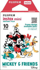 富士フイルム FUJIFILM インスタントカメラ チェキ用フィルム 10枚入 ミッキー&フレンズ INSTAX MINI MIC 2 WW 1