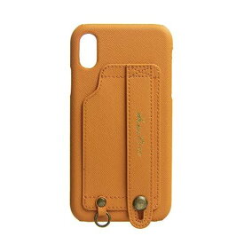 【【HANATORA】iPhone XR 対応 Handy PUレザー ハードケース オレンジ H6-iPXR-Orange