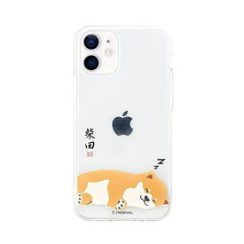 [しばたさん公式ライセンス品] abbi FRIENDS 2020 iPhone (5.4インチ)クリア ケース 犬 [ いぬ 柴犬 動物 アニマル ソフト 透明 密着痕防止 TPU Qi充電 ワイヤレス充電 昼寝 iPhone 12 mini