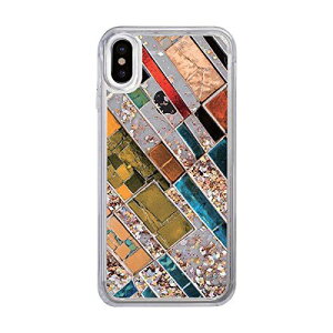 icover iPhone XS/X �P�[�X Sparkle case Stone Art(�A�C�J�o�[ �X�p�[�N���P�[�X �X�g�[���A�[�g)�L���L�� ���� ����� �O���b�^�[ ���� �A�C�t�H�� �J�o�[ 5.8�C���`