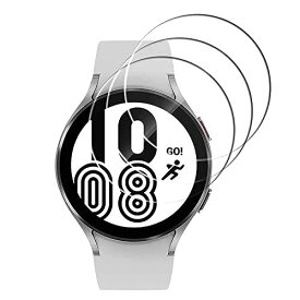 Galaxy Watch4 44mm フィルム 【3枚セット】保護フィルム Watch4 44mm用 9H高硬度保護 全面保護 液晶シール 気泡ゼロ 指紋防止 飛散防止 高感度タッチ 高透過率