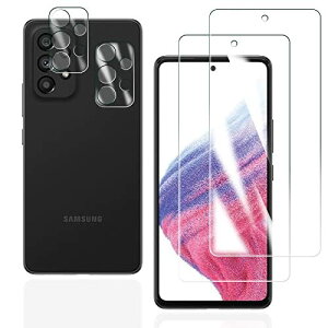 【4枚入り】FOR Galaxy A53 5G SC-53C 用のガラスフィルム 2枚 + 2枚 FOR Galaxy A53 5G SC-53C 用のカメラ 強化ガラス FOR Galaxy A53 5G SC-53C ...