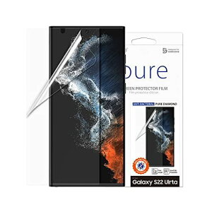 araree Galaxy S22 Ultra �R�ەی�t�B���� PURE DIAMOND �N���A [ �T���X�������F�ؕi �S��ʕی� �R�ۃR�[�e�B���O ���ȏC�� ���� �t�B�����\��T�|�[�^�[�t��