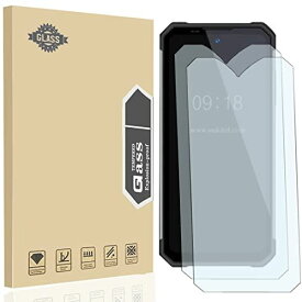 【2枚セット】For Oukitel Wp17 強化ガラス、[HD] [高タッチ感度] [保護フィルム9H硬度] 強化ガラス 耐指紋 指紋防止 Oukitel Wp17 ガラスフィルム-超透明