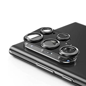 Galaxy S22 Ultra カメラフィルム カメラ保護フィルム Annruiio SC-52C SCG14 カメラカバー カメラ レンズ 保護カバー 超薄型 2.5D 高透過率 粘着性強い 露出オーバー防止 ... ブラック
