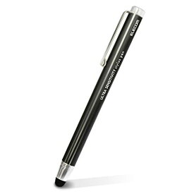 エレコム タッチペン スタイラスペン 超高感度タイプ スタンダード [ iPhone iPad android で使える] ブラック PWTPC01BK スタンダードモデル 単品